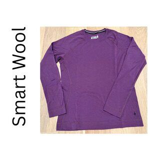 Smartwool Womens Classic Thermal Base Layer Crew DARK PLUM